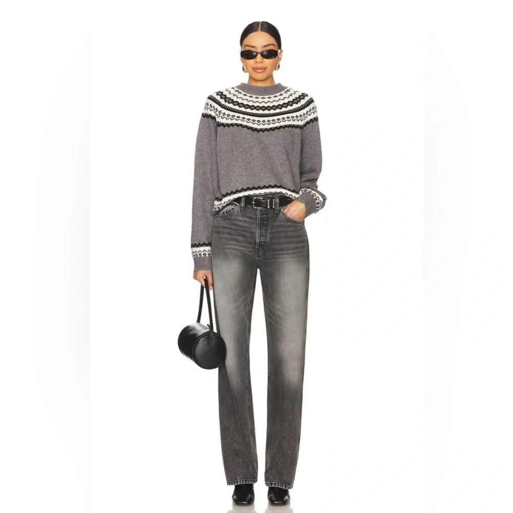 Tularosa Kiva Fairisle Sweater in Grey Multi - Picture 4 of 9
